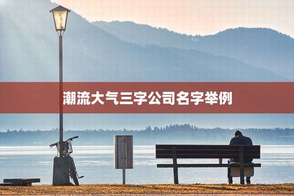 潮流大气三字公司名字举例