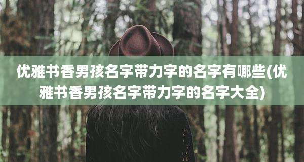 优雅书香男孩名字带力字的名字有哪些(优雅书香男孩名字带力字的名字大全)