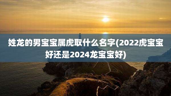 姓龙的男宝宝属虎取什么名字(2022虎宝宝好还是2024龙宝宝好)