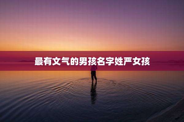 最有文气的男孩名字姓严女孩