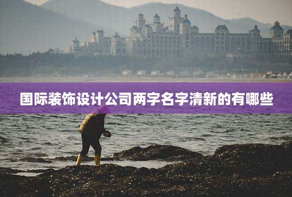 国际装饰设计公司两字名字清新的有哪些