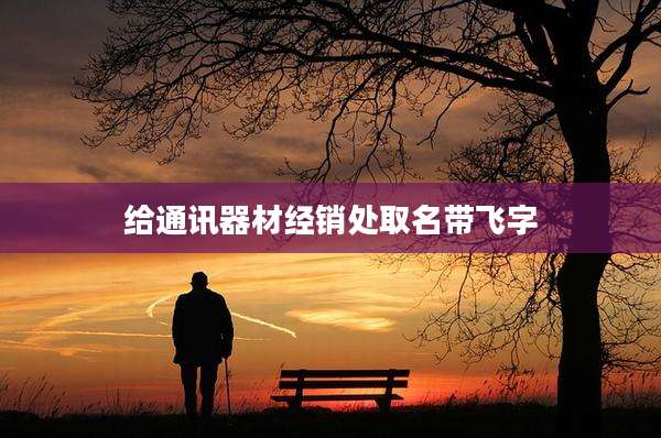 给通讯器材经销处取名带飞字
