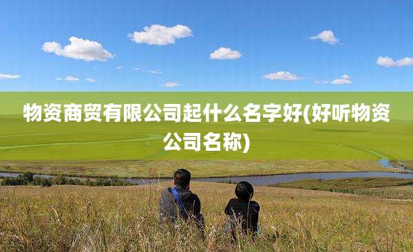 物资商贸有限公司起什么名字好(好听物资公司名称)
