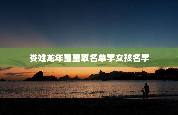 娄姓龙年宝宝取名单字女孩名字