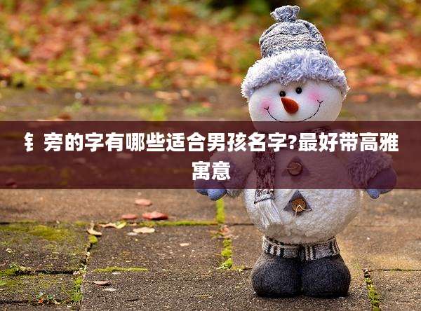 钅旁的字有哪些适合男孩名字?最好带高雅寓意