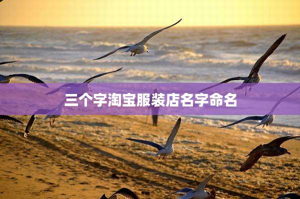 三个字淘宝服装店名字命名