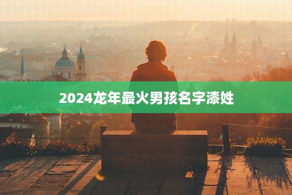 2024龙年最火男孩名字漆姓