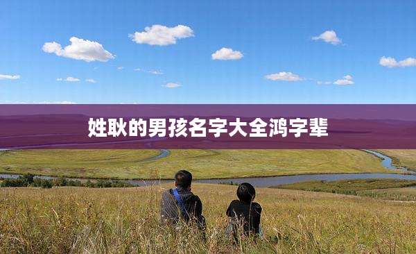 姓耿的男孩名字大全鸿字辈