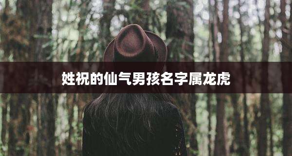 姓祝的仙气男孩名字属龙虎
