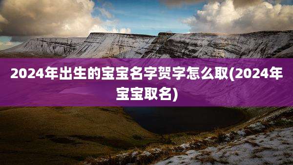 2024年出生的宝宝名字贺字怎么取(2024年宝宝取名)