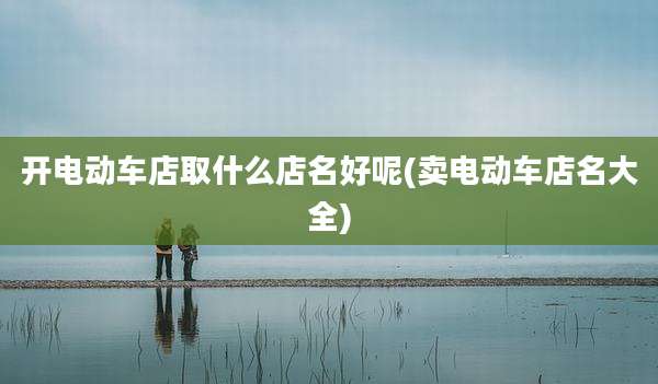 开电动车店取什么店名好呢(卖电动车店名大全)