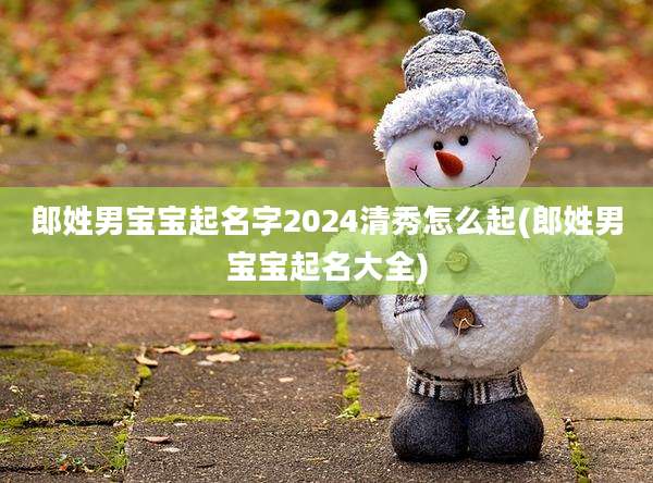 郎姓男宝宝起名字2024清秀怎么起(郎姓男宝宝起名大全)