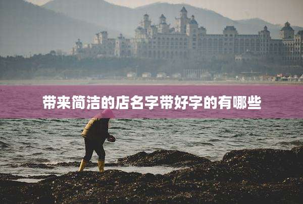 带来简洁的店名字带好字的有哪些