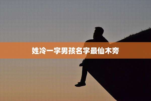 姓冷一字男孩名字最仙木旁