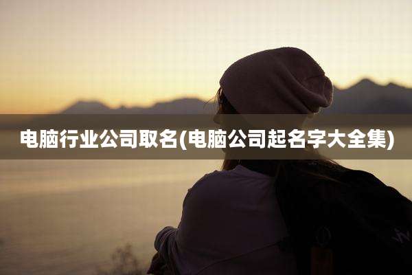 电脑行业公司取名(电脑公司起名字大全集)
