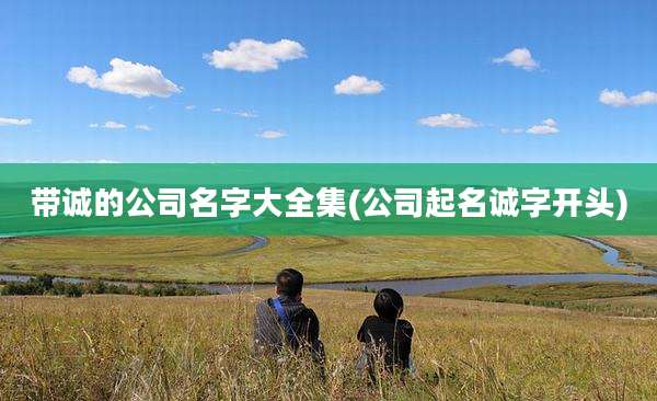 带诚的公司名字大全集(公司起名诚字开头)