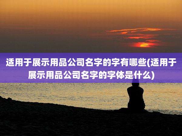 适用于展示用品公司名字的字有哪些(适用于展示用品公司名字的字体是什么)