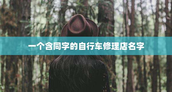 一个含同字的自行车修理店名字