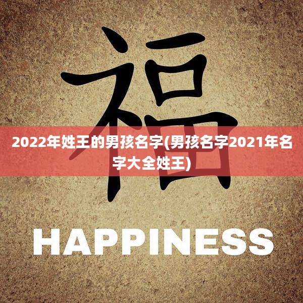 2022年姓王的男孩名字(男孩名字2021年名字大全姓王)