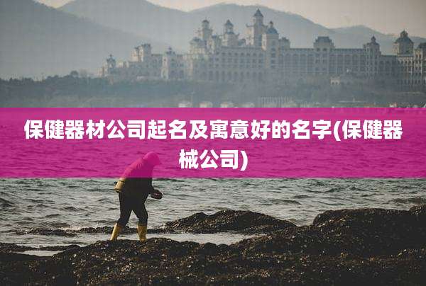 保健器材公司起名及寓意好的名字(保健器械公司)