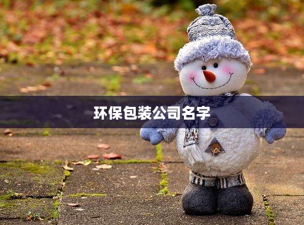 环保包装公司名字