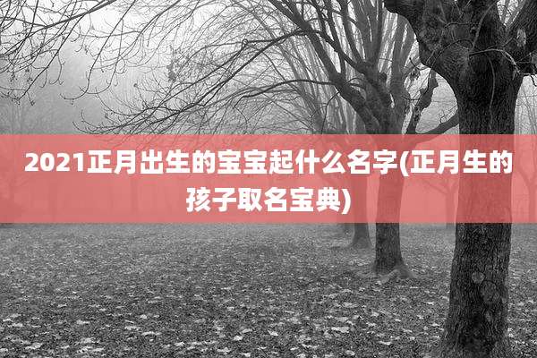 2021正月出生的宝宝起什么名字(正月生的孩子取名宝典)
