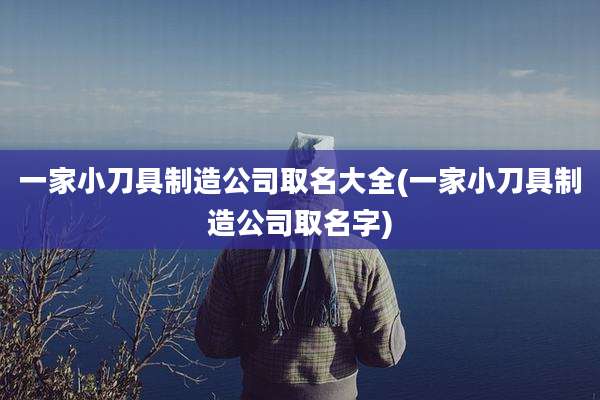 一家小刀具制造公司取名大全(一家小刀具制造公司取名字)