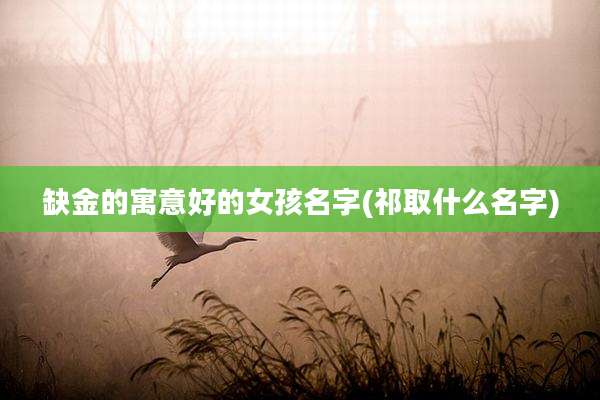 缺金的寓意好的女孩名字(祁取什么名字)