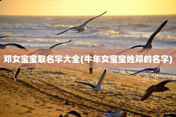 邓女宝宝取名字大全(牛年女宝宝姓邓的名字)