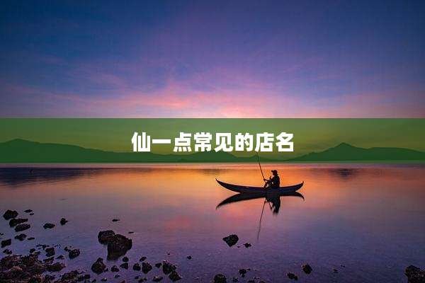 仙一点常见的店名
