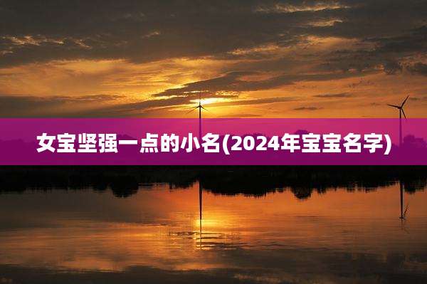 女宝坚强一点的小名(2024年宝宝名字)