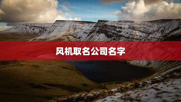 风机取名公司名字