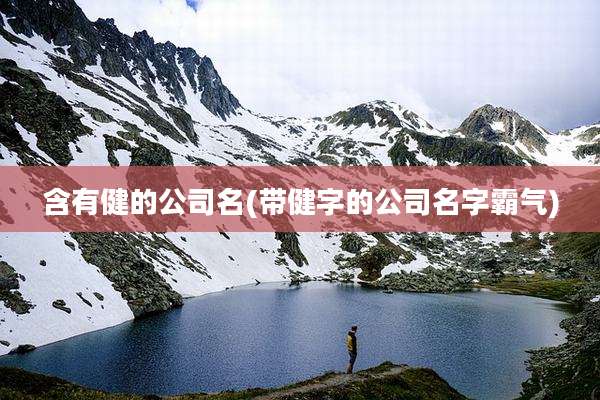 含有健的公司名(带健字的公司名字霸气)