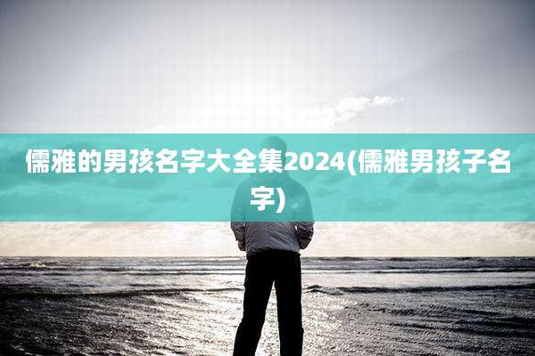 儒雅的男孩名字大全集2024(儒雅男孩子名字)