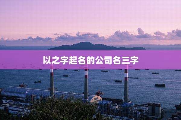 以之字起名的公司名三字