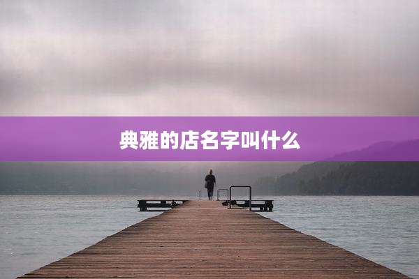 典雅的店名字叫什么