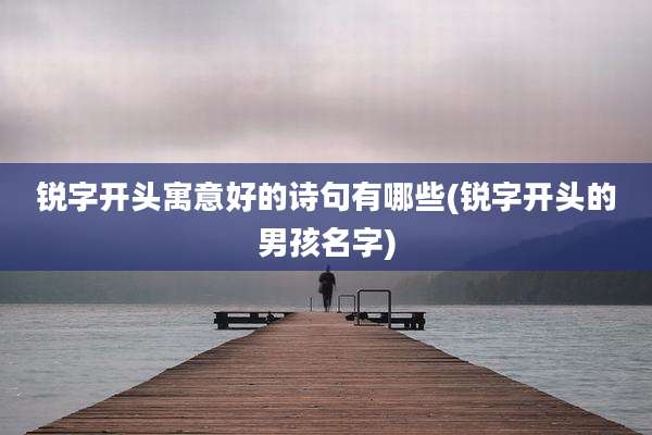 锐字开头寓意好的诗句有哪些(锐字开头的男孩名字)