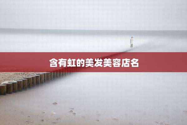 含有虹的美发美容店名