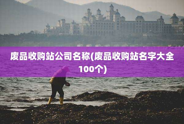 废品收购站公司名称(废品收购站名字大全100个)