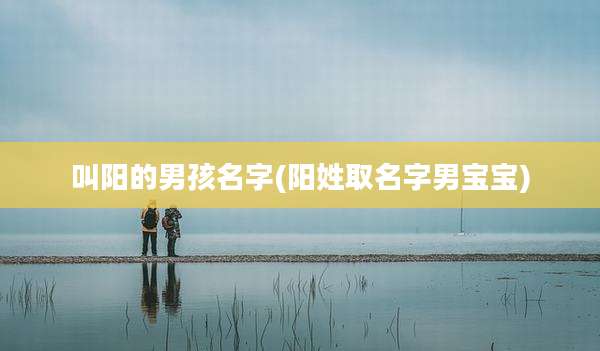 叫阳的男孩名字(阳姓取名字男宝宝)