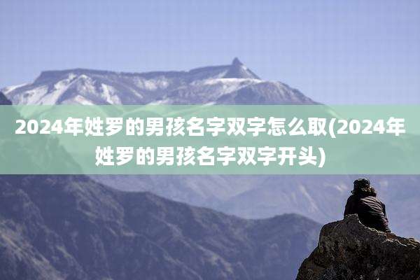 2024年姓罗的男孩名字双字怎么取(2024年姓罗的男孩名字双字开头)