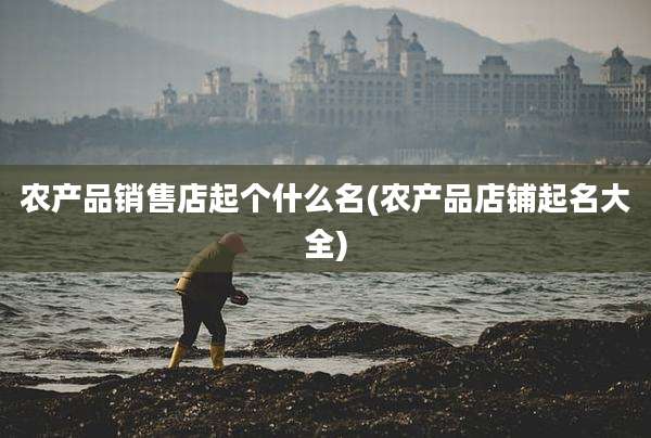农产品销售店起个什么名(农产品店铺起名大全)