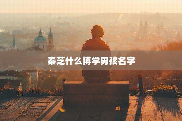 秦芝什么博学男孩名字