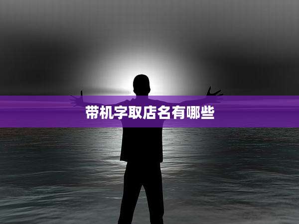 带机字取店名有哪些