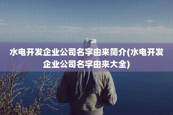 水电开发企业公司名字由来简介(水电开发企业公司名字由来大全)