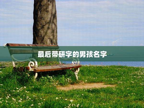 最后带研字的男孩名字