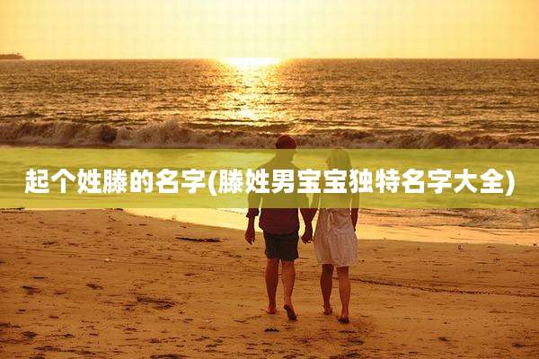 起个姓滕的名字(滕姓男宝宝独特名字大全)