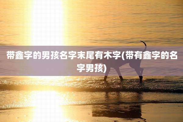 带鑫字的男孩名字末尾有木字(带有鑫字的名字男孩)