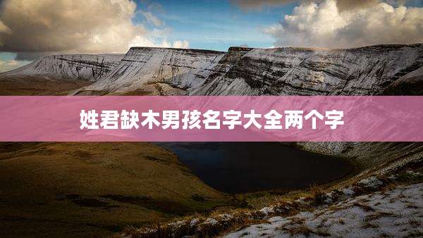 姓君缺木男孩名字大全两个字