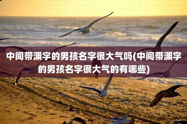 中间带渊字的男孩名字很大气吗(中间带渊字的男孩名字很大气的有哪些)